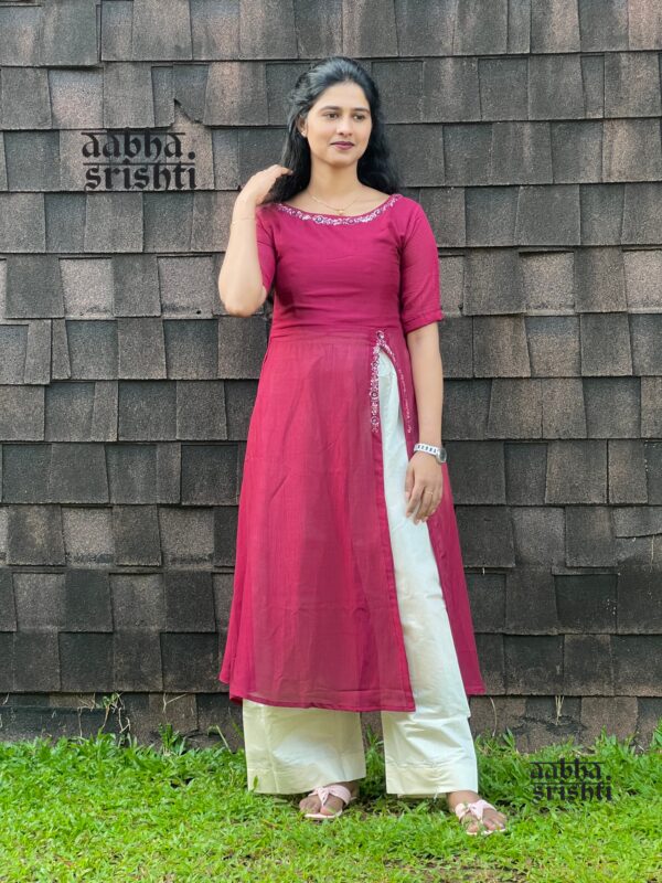 Aabha Burgundy - AS10126