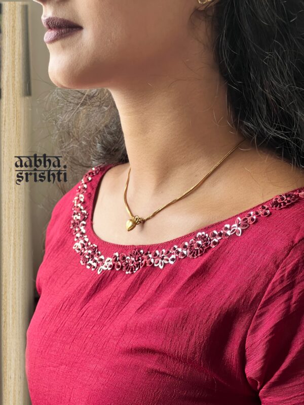 Aabha Burgundy - AS10126 - Image 3