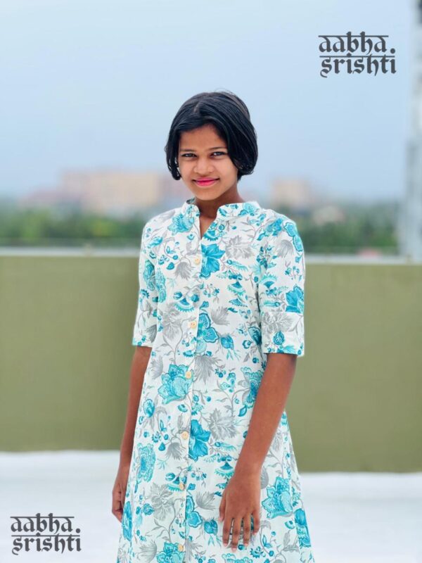 Aabha White printed co-ord set - AS10135 - Image 2