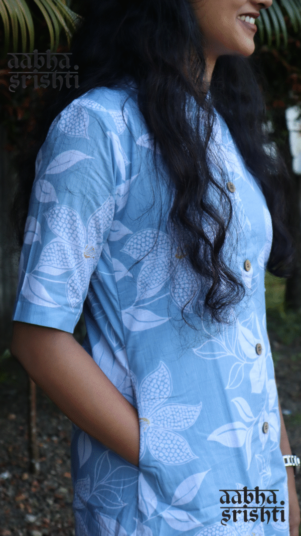 Aabha Chinese collar co-ord set - AS10129 - Image 3