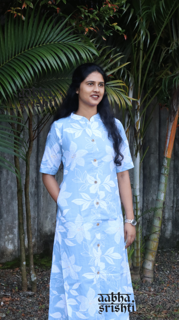 Aabha Chinese collar co-ord set - AS10129 - Image 2
