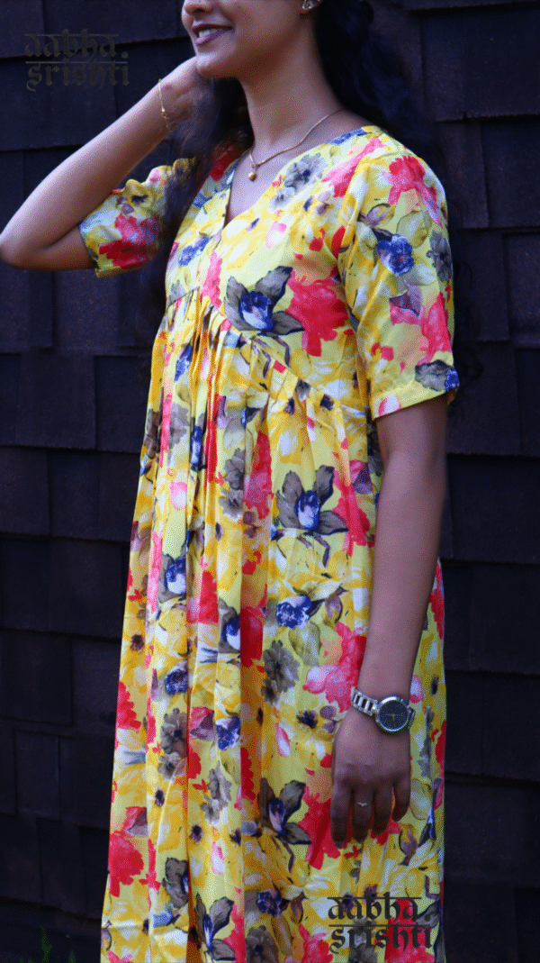 Aabha Yellow co-ord set -AS10134 - Image 3