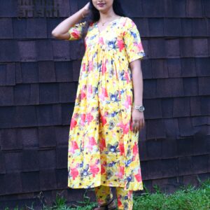 Aabha Yellow co-ord set -AS10134