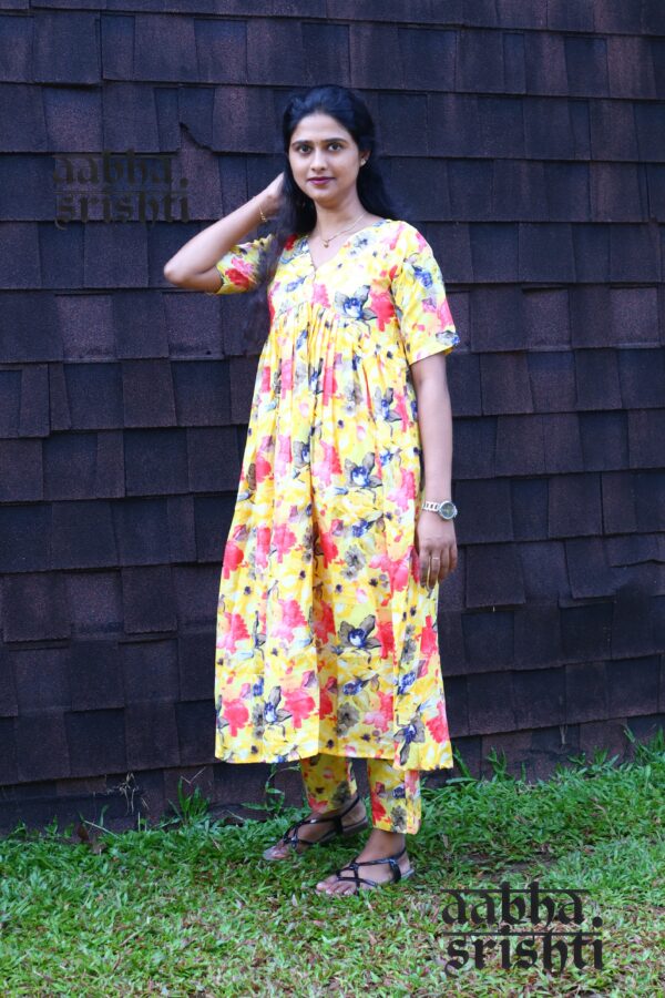 Aabha Yellow co-ord set -AS10134